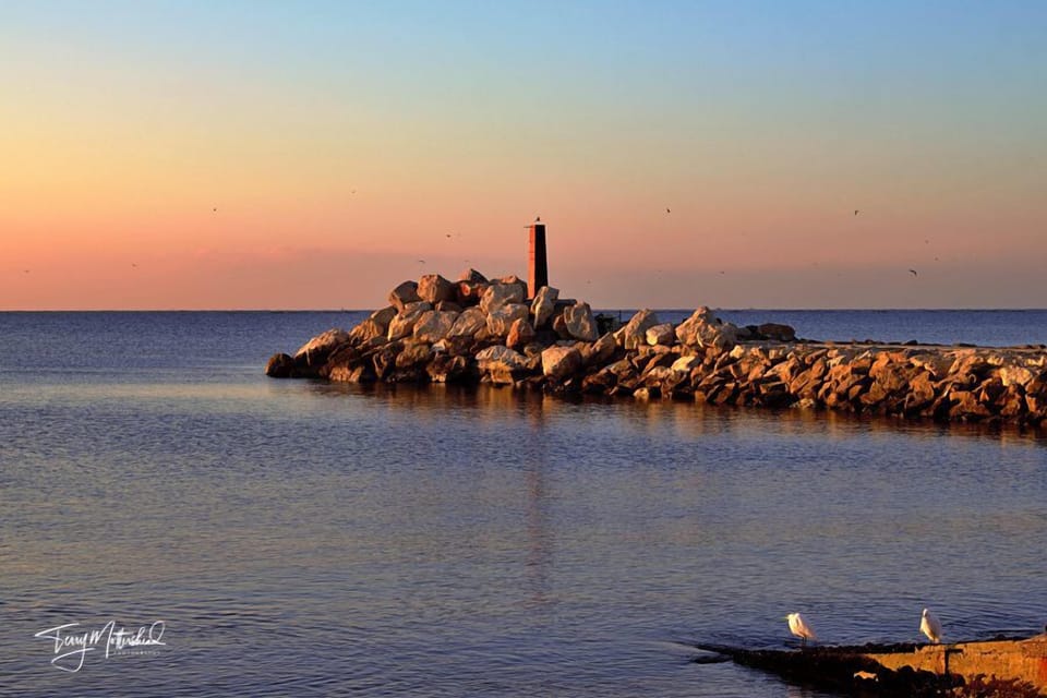 Sunset at Caleta port