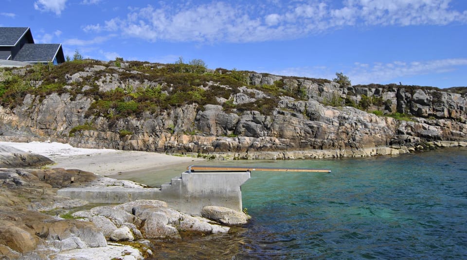 The beach at Pannorama Hotell