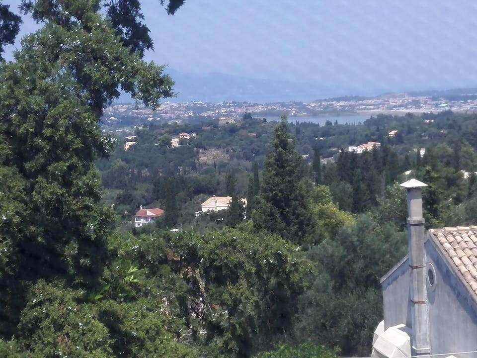 Corfu town balcony  overview 