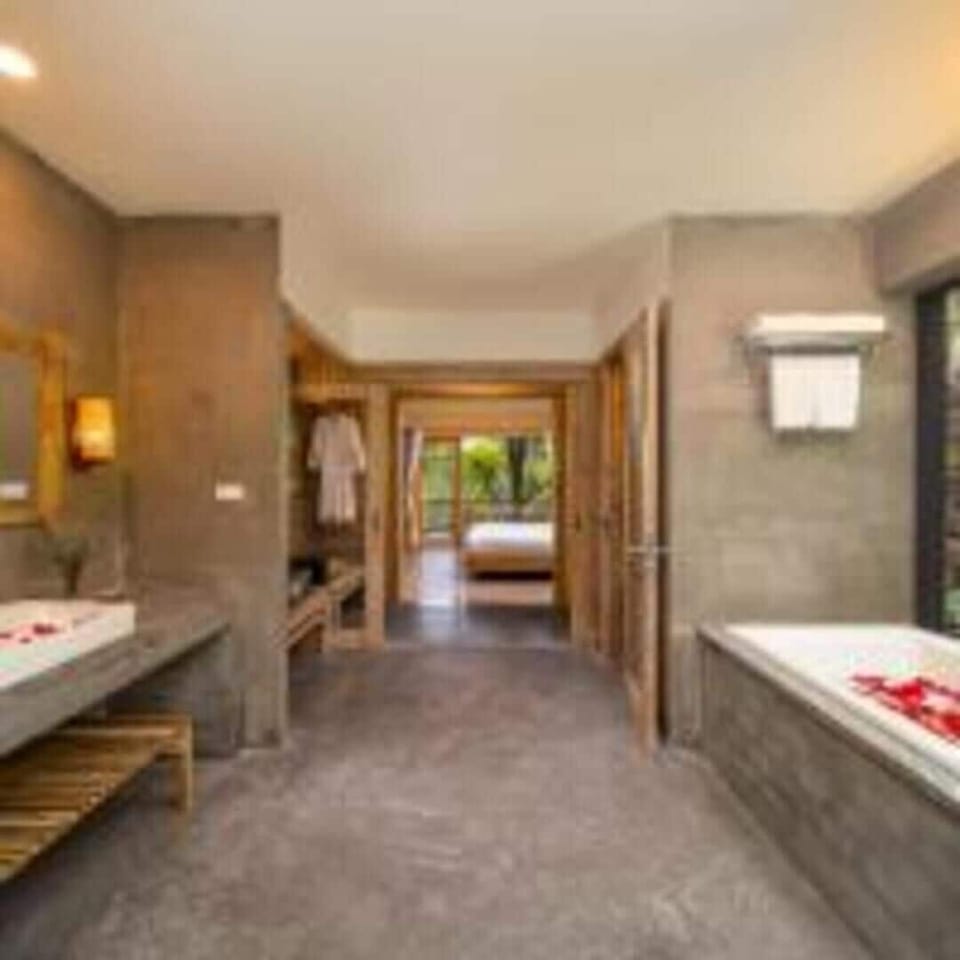 Free toiletries, hair dryer, slippers, towels