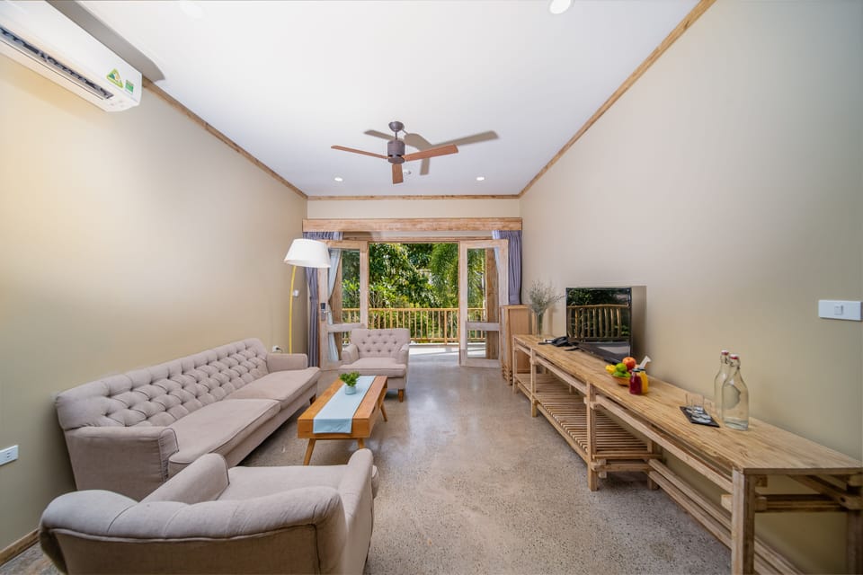 Lahana Villa, 2 Bedrooms | Living area | Flat-screen TV, toys