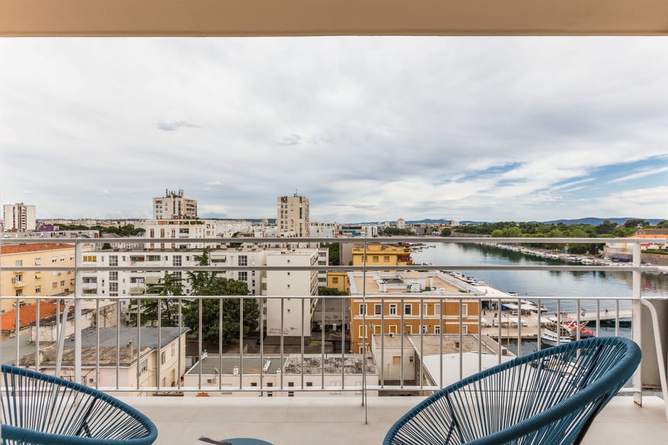 Balcony with city view