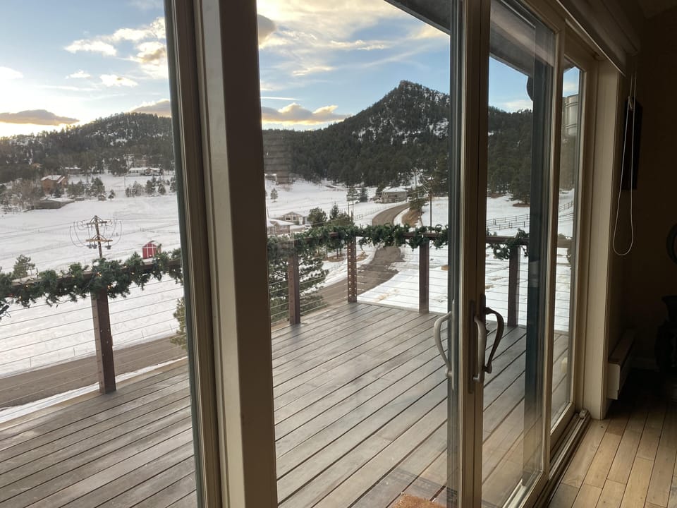 Another view angle from living room off front deck