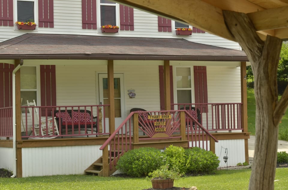 View to the house from the Gazebo which is situated across the Arden Grade Road.