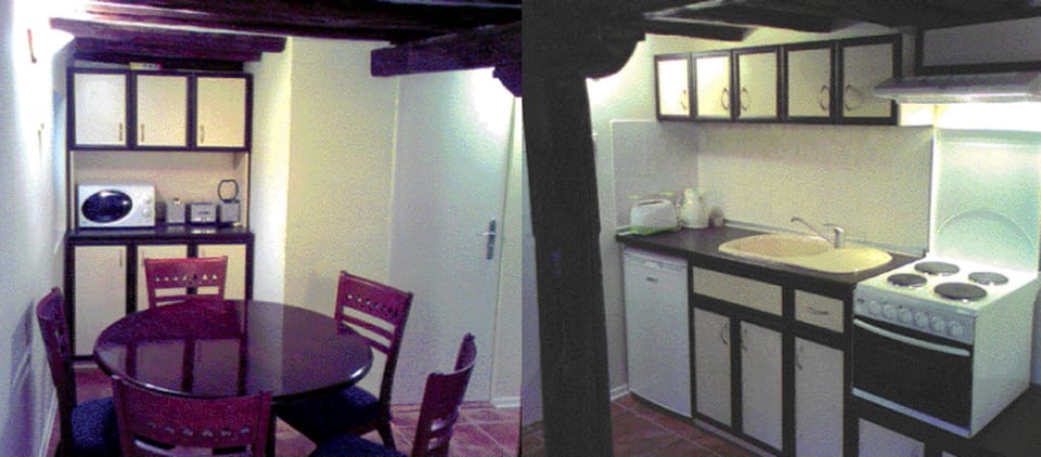 The Kitchen with its Exposed Beams