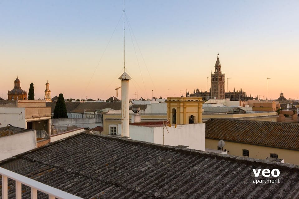 View of La Giralda - Cathedral of Seville.