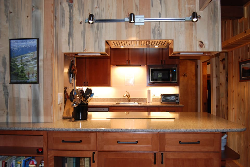 Viewing the kitchen from the den