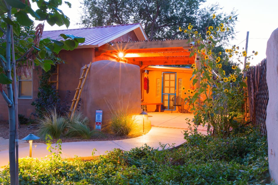 View of South patio and pergola.