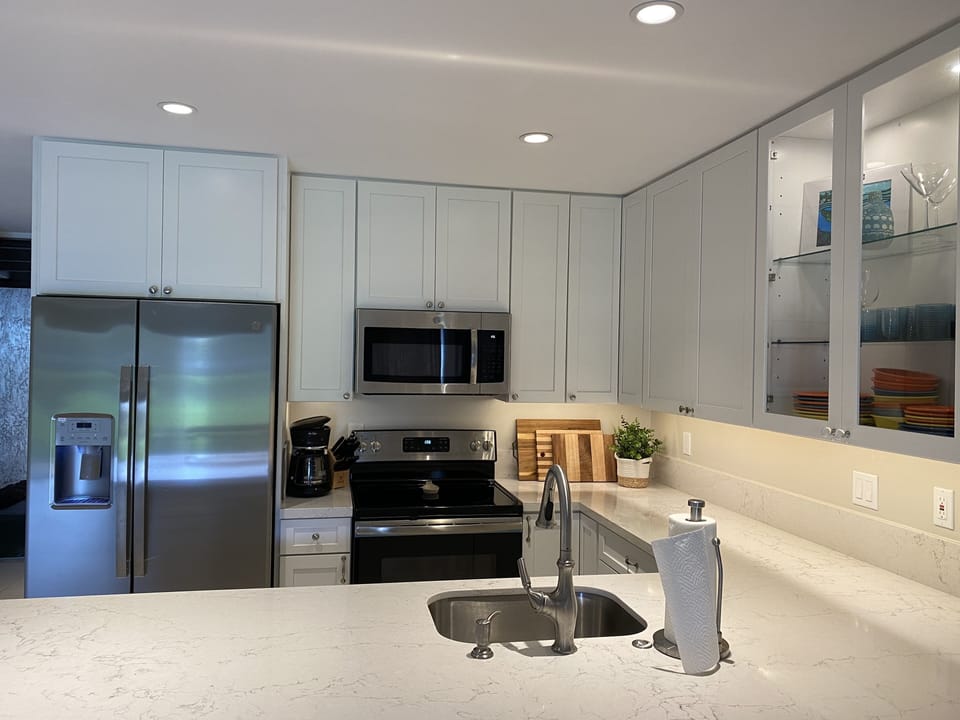 Fully stocked kitchen