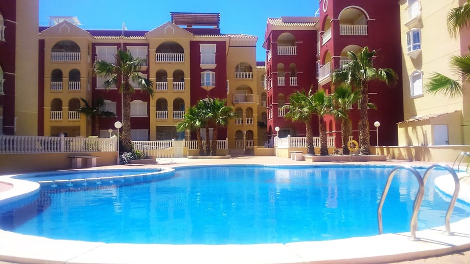 View of the apartment from the pool