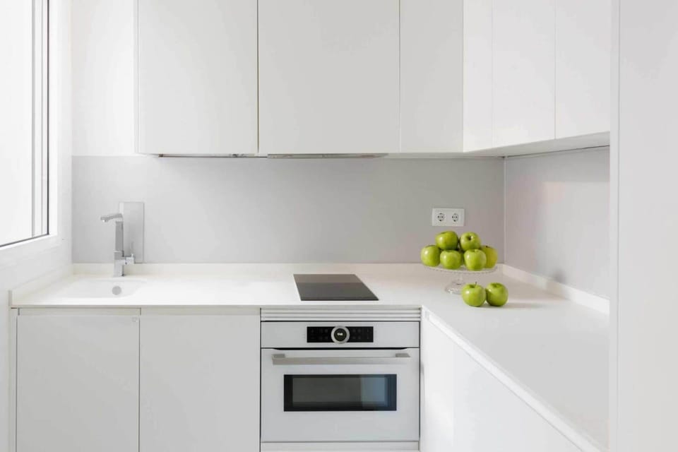Fridge, shared microwave, dining table