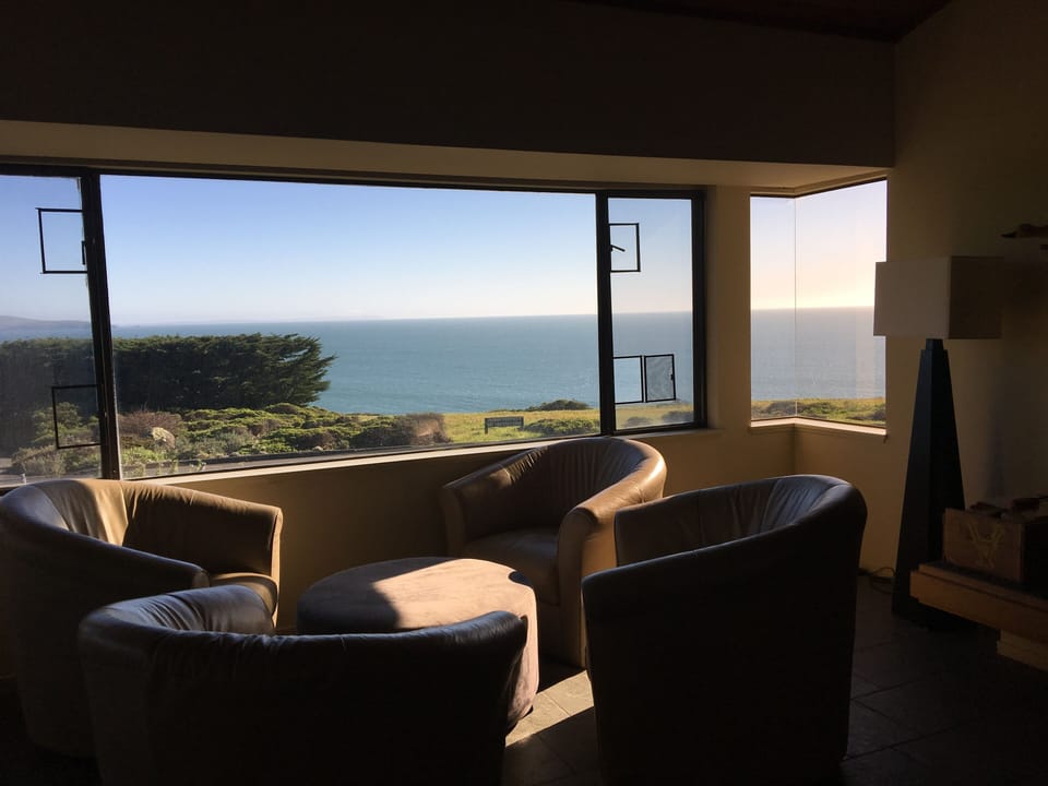 One of the beautiful views from the living room from a group of  swivel chairs.