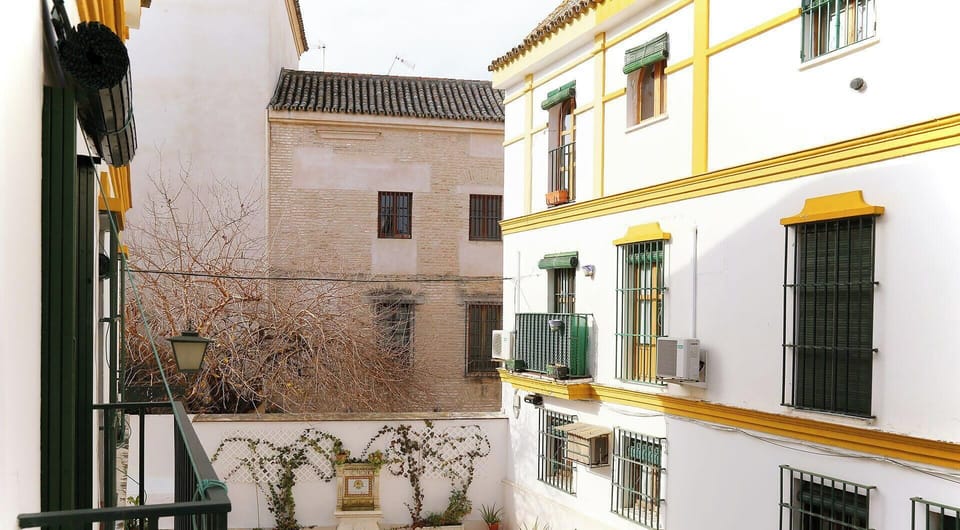 View of the patio of the house from the living room.