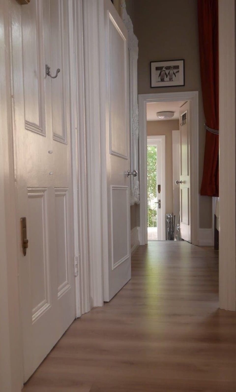 Passageway from Kitchen through to Master Bedroom, leading to private Terrace