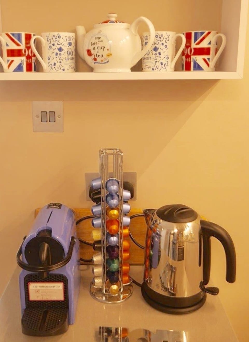 We always supply  essentials such as Nespresso capsules, Tea, Milk, Juice, etc.