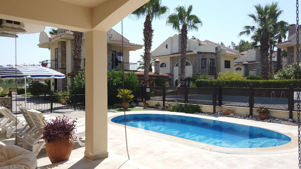 Pool area from shade
