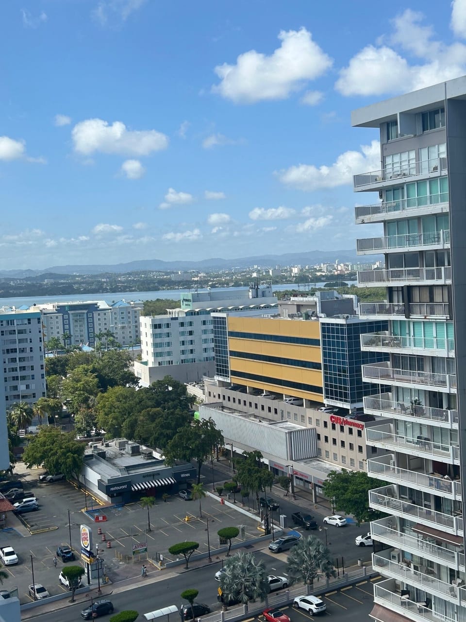 Balcony city view