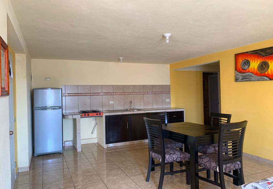 Suite, 2 Double Beds | Private kitchen | Eco-friendly cleaning products