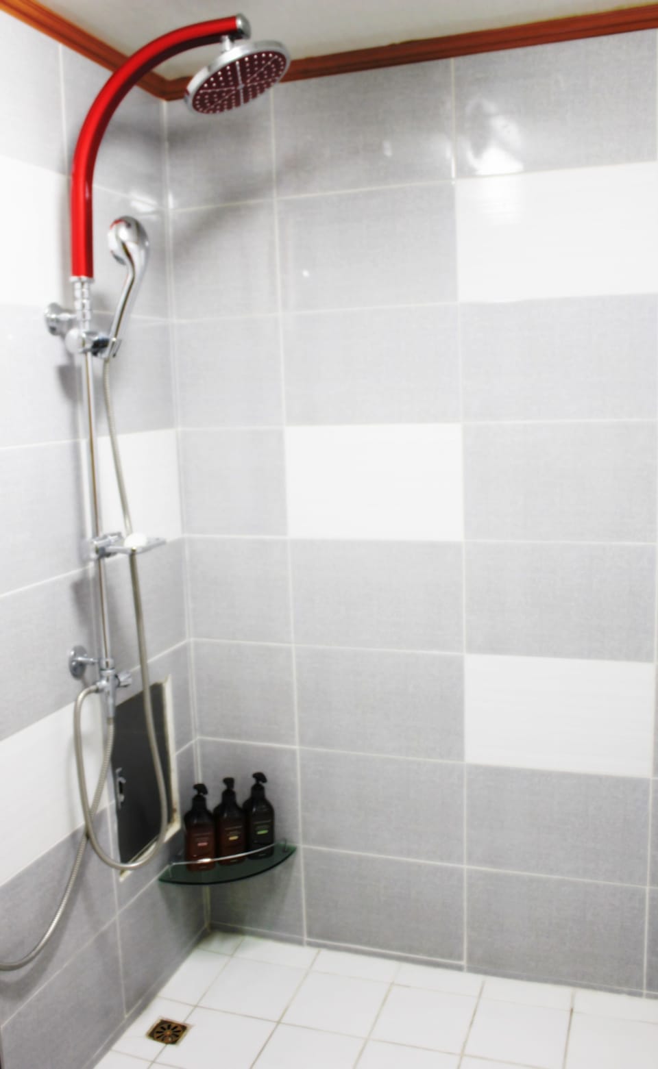 Shower, hair dryer, bathrobes, slippers