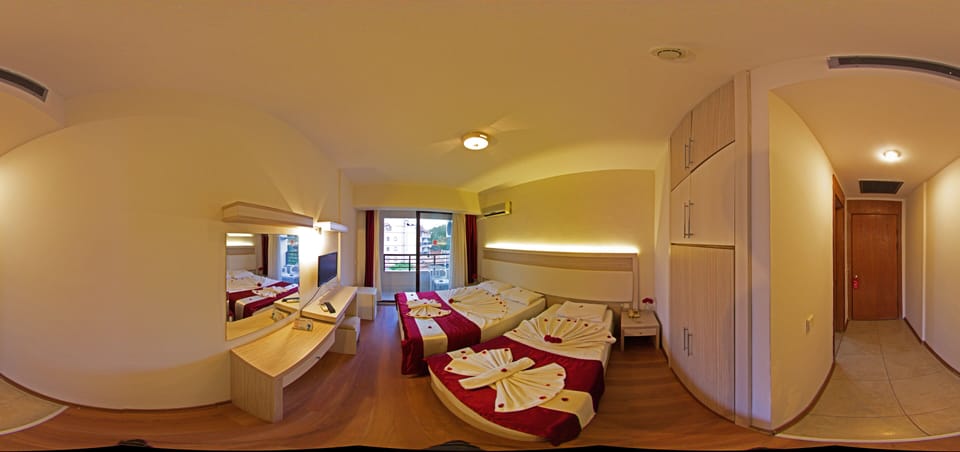 Minibar, iron/ironing board (on request), bed sheets