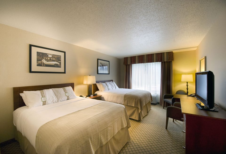 Standard Room, 2 Queen Beds, Accessible (Communications, Roll-In Shower) | In-room safe, desk, blackout drapes, iron/ironing board
