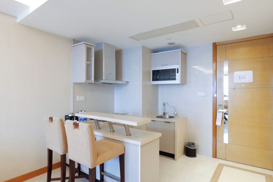 Deluxe Apartment | Private kitchen | Coffee/tea maker, eco-friendly cleaning products
