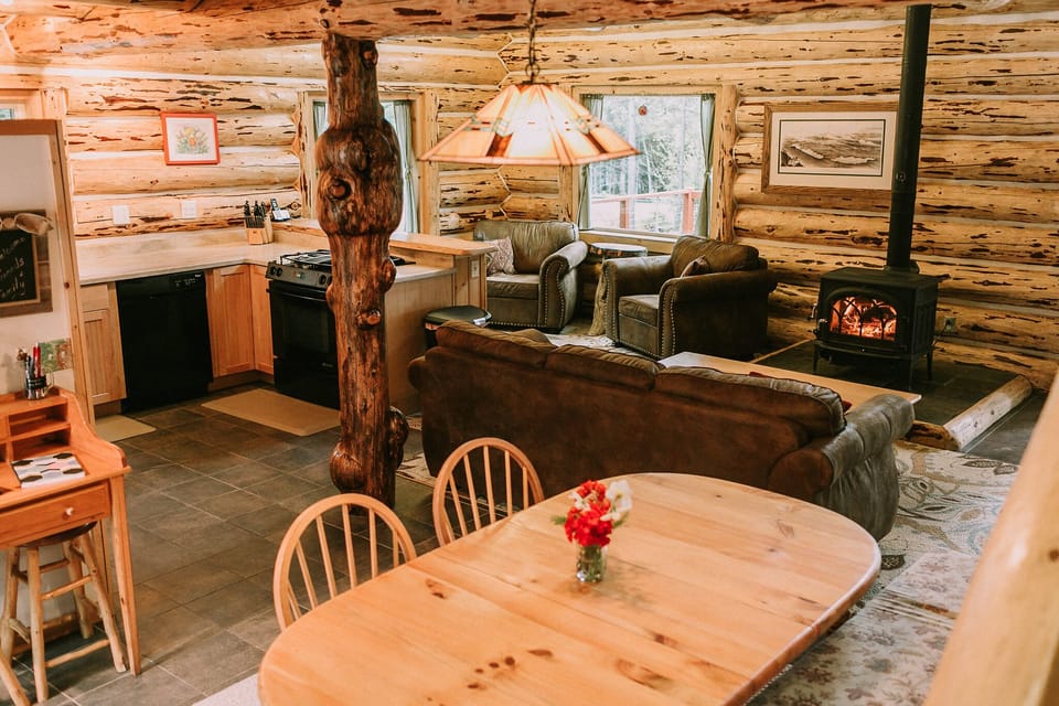 Open floor plan for cooking, living and dining together.