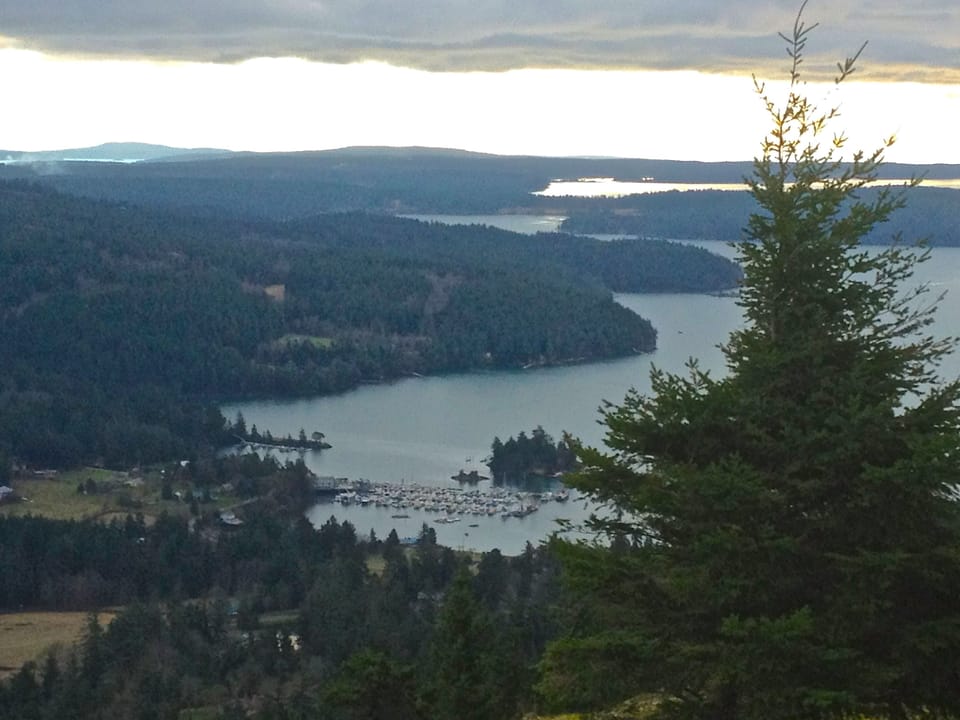 View from Ship's Peak, adjoining Turtleback Mountain Preserve.
