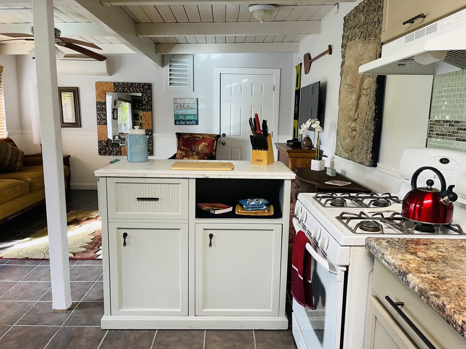 For your cooking pleasure.  Coffee bar provided.