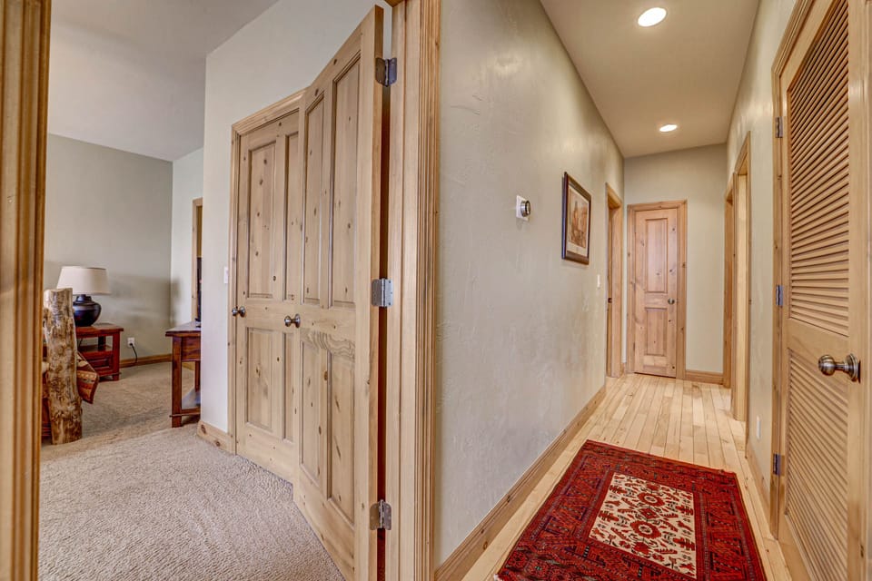 Hallway from Master Bedroom to 2 other bedrooms