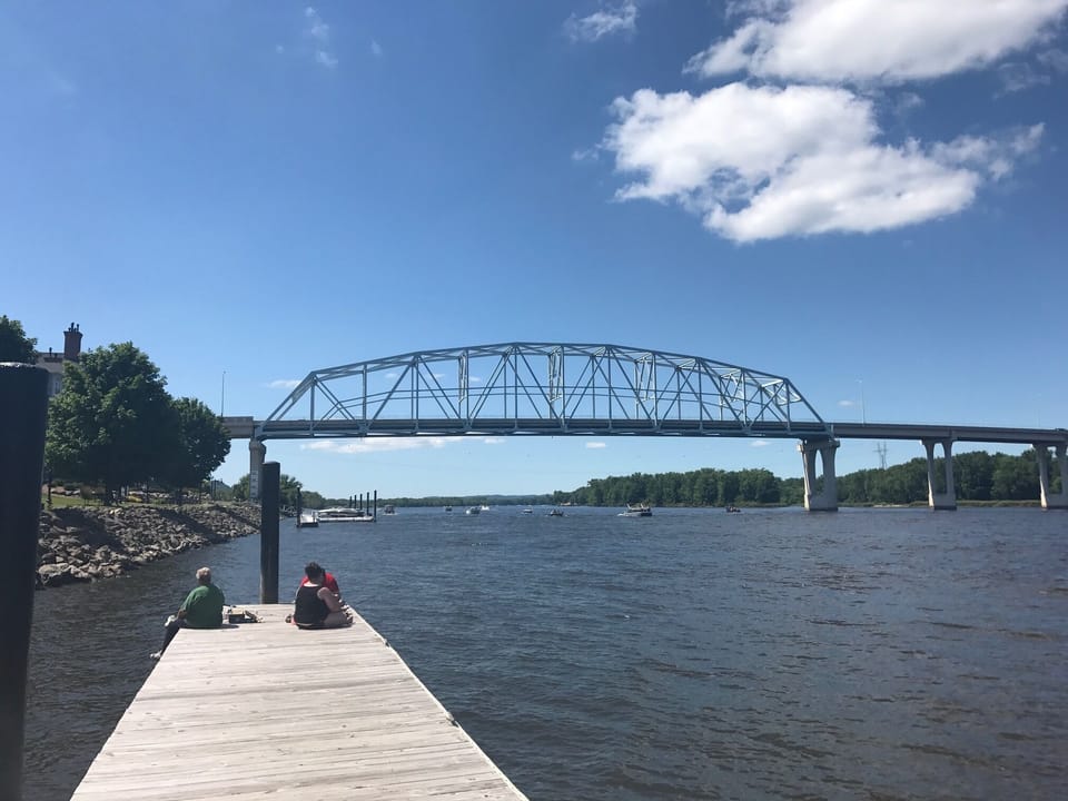 Wabasha beach down by Slippery's restaurant