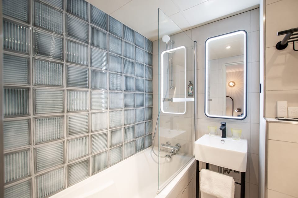 Free toiletries, hair dryer, towels