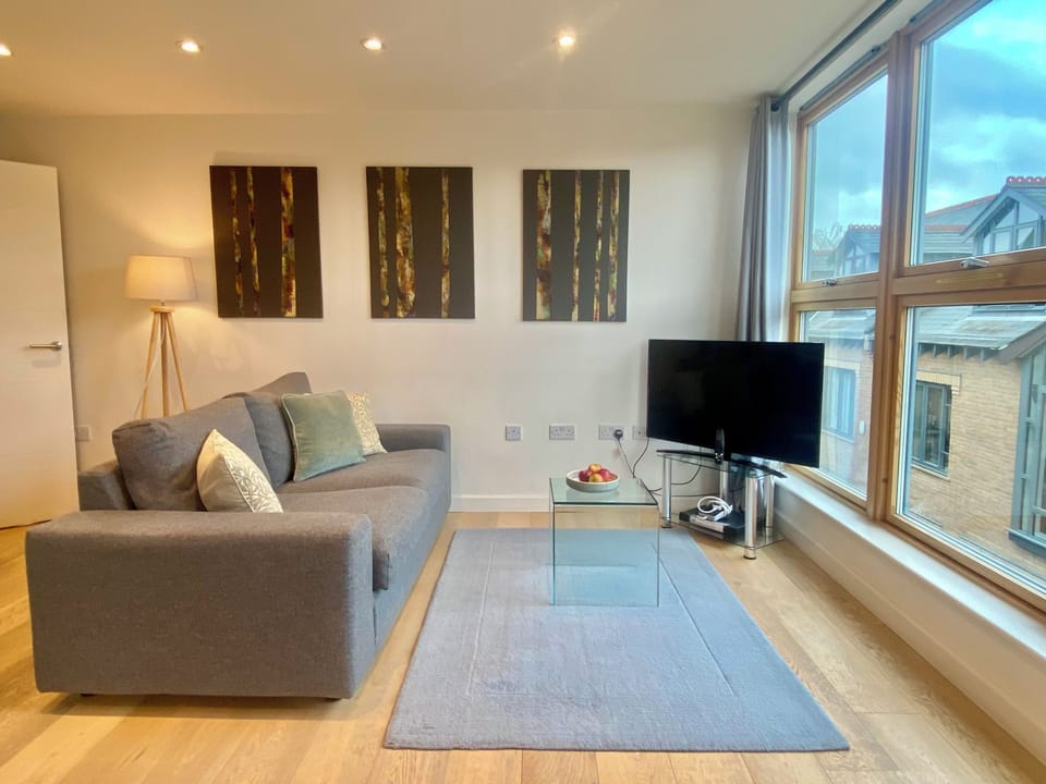 Superior Apartment, 1 Bedroom, Private Bathroom | Living area | 43-inch Smart TV with digital channels, Netflix, streaming services