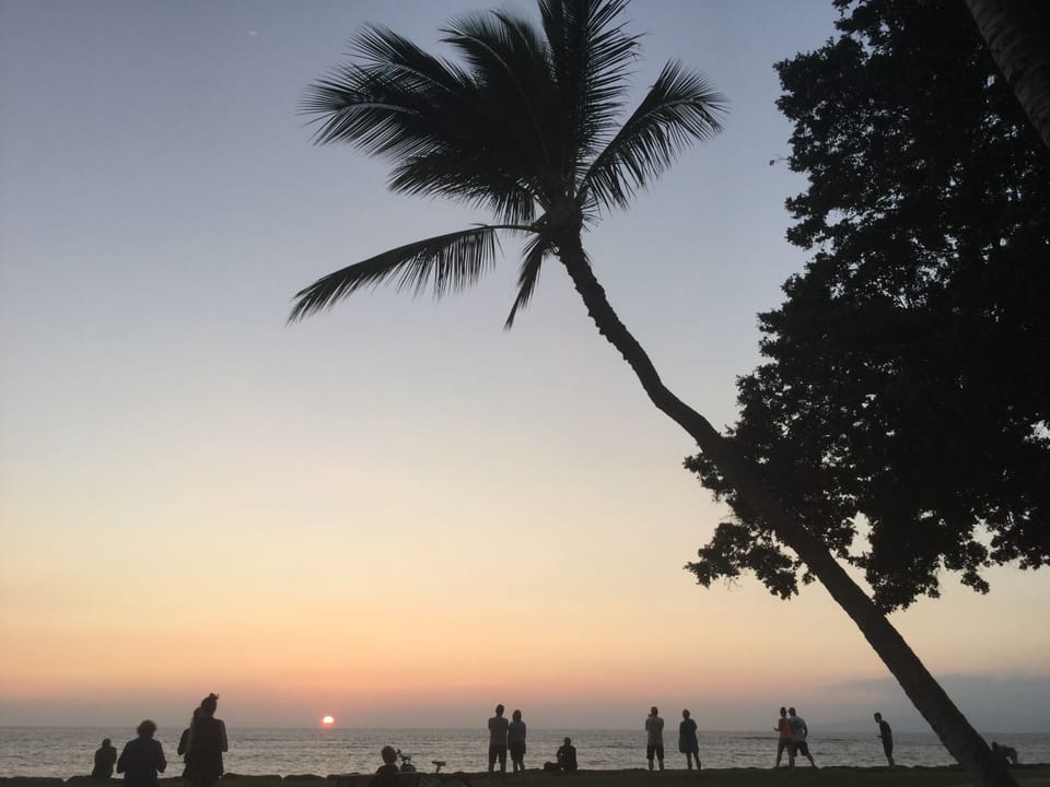 Sunset at Kalama Beach Park, 10-15 minute walk.