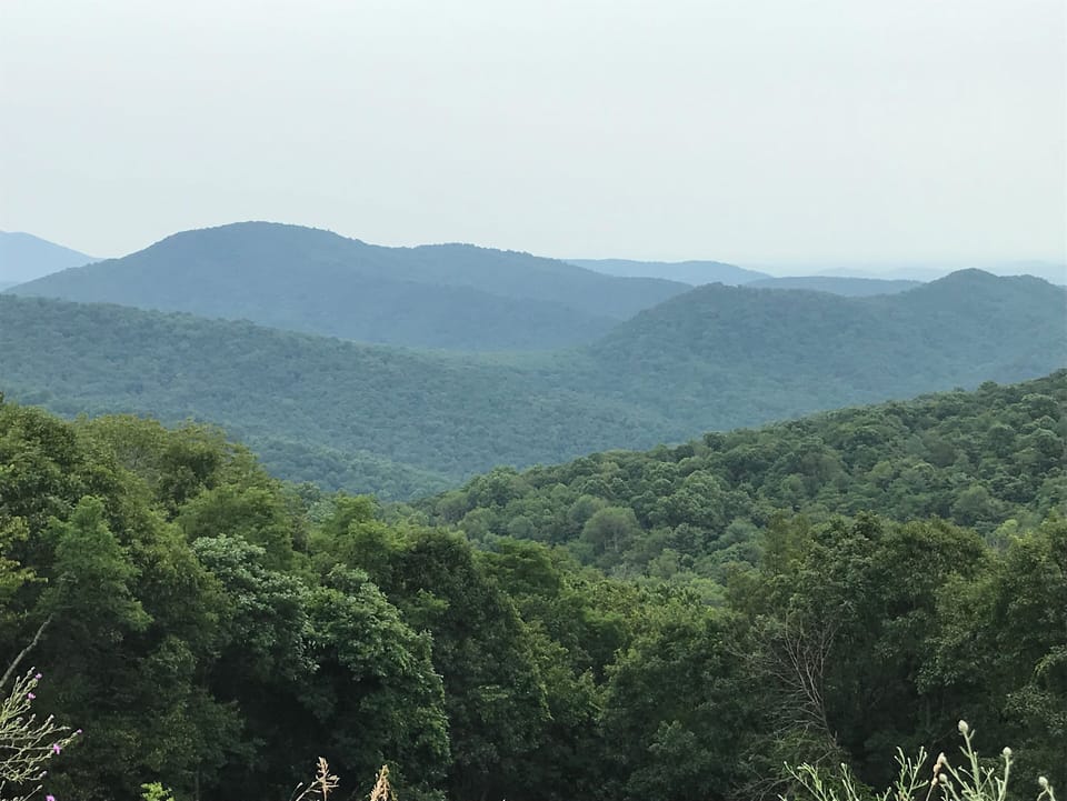 View off the Blue Ridge Parkway