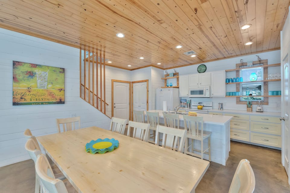 Enjoy a family meal or a friendly board game