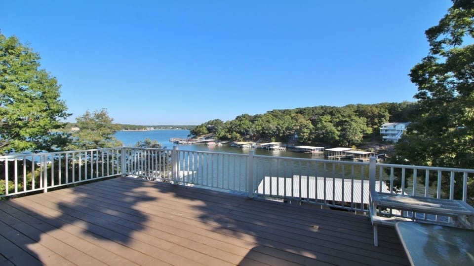 Huge Deck just off the Kitchen. Shade for your morning coffee! Sunsets at night!