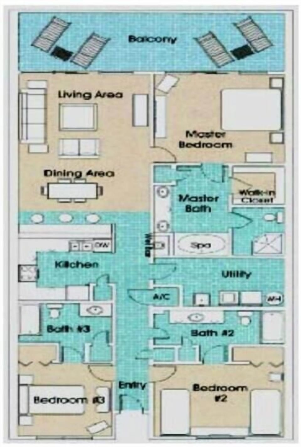 3 Bedroom Floor Plan
