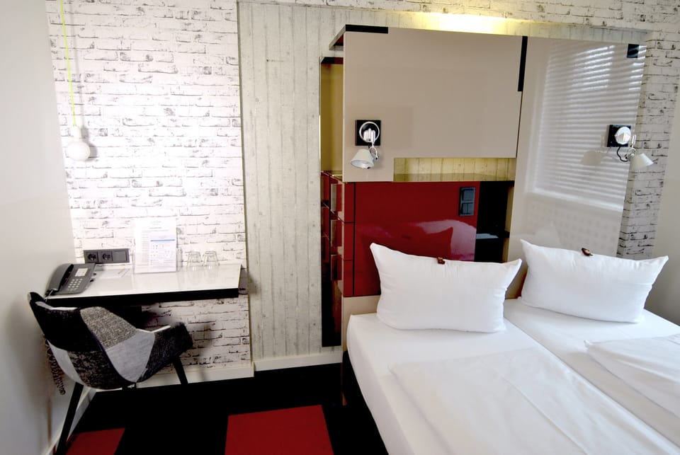 Standard Double Room | Individually furnished, desk, laptop workspace, blackout drapes