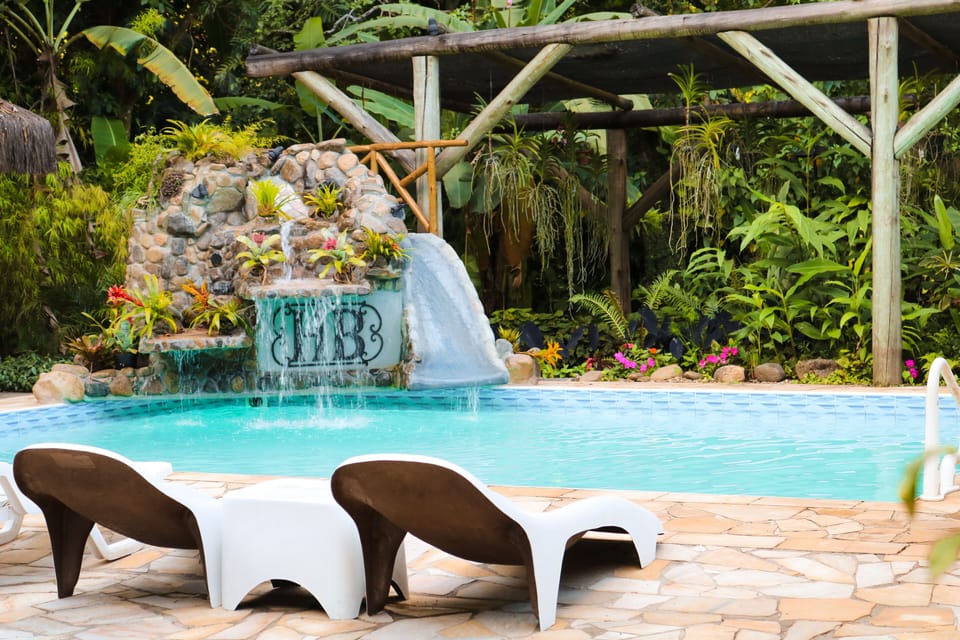 Indoor pool, outdoor pool, sun loungers