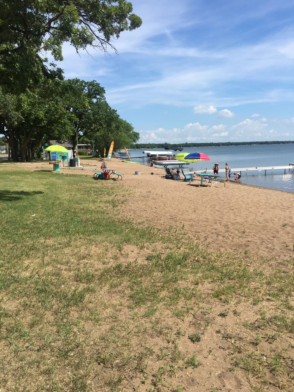 Beautiful level beach. 