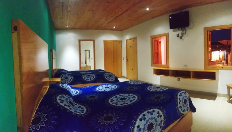 Double Room, 2 Double Beds | Iron/ironing board (on request), WiFi (free), bed sheets