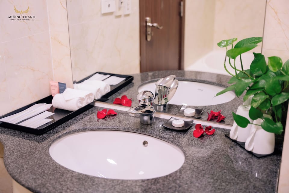 Free toiletries, hair dryer, slippers, bidet