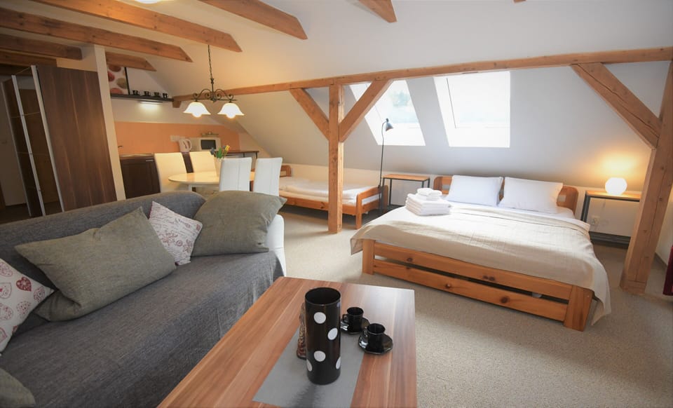 Premium Quadruple Room | Select Comfort beds, desk, blackout drapes, soundproofing
