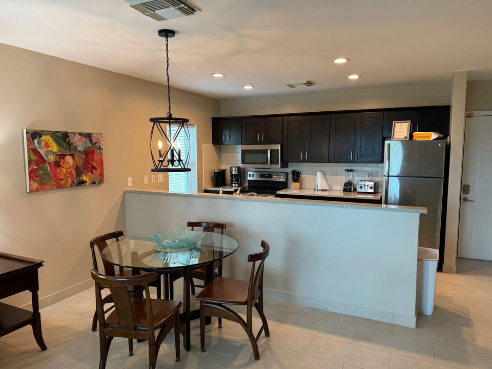 Open concept dining and kitchen