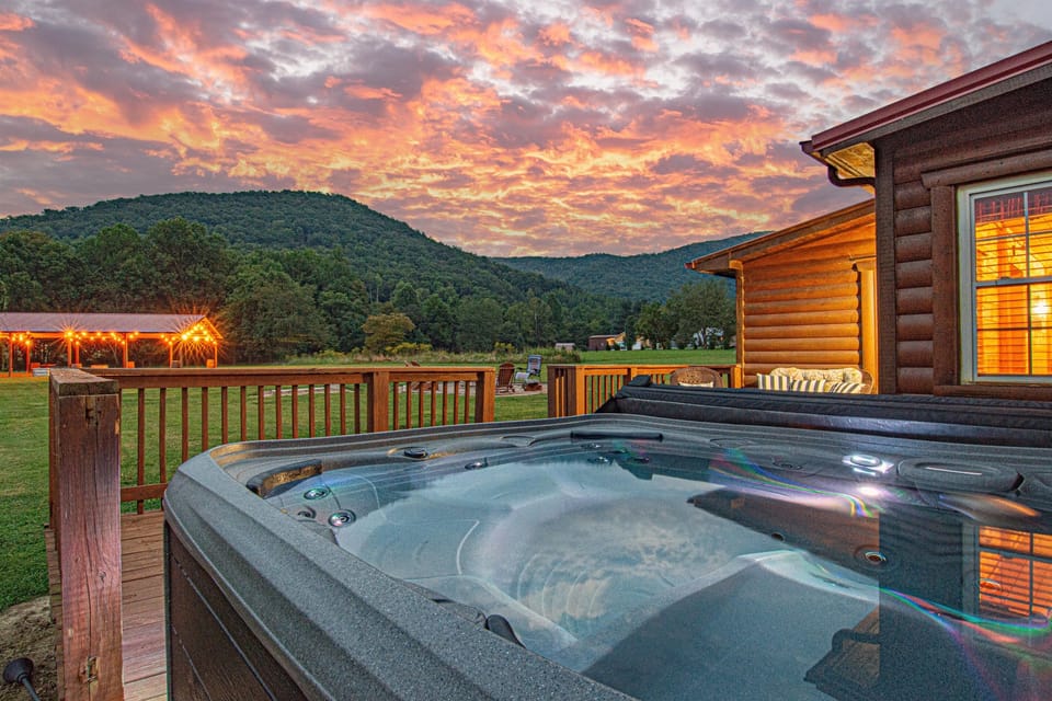 stunning views from the hot tub