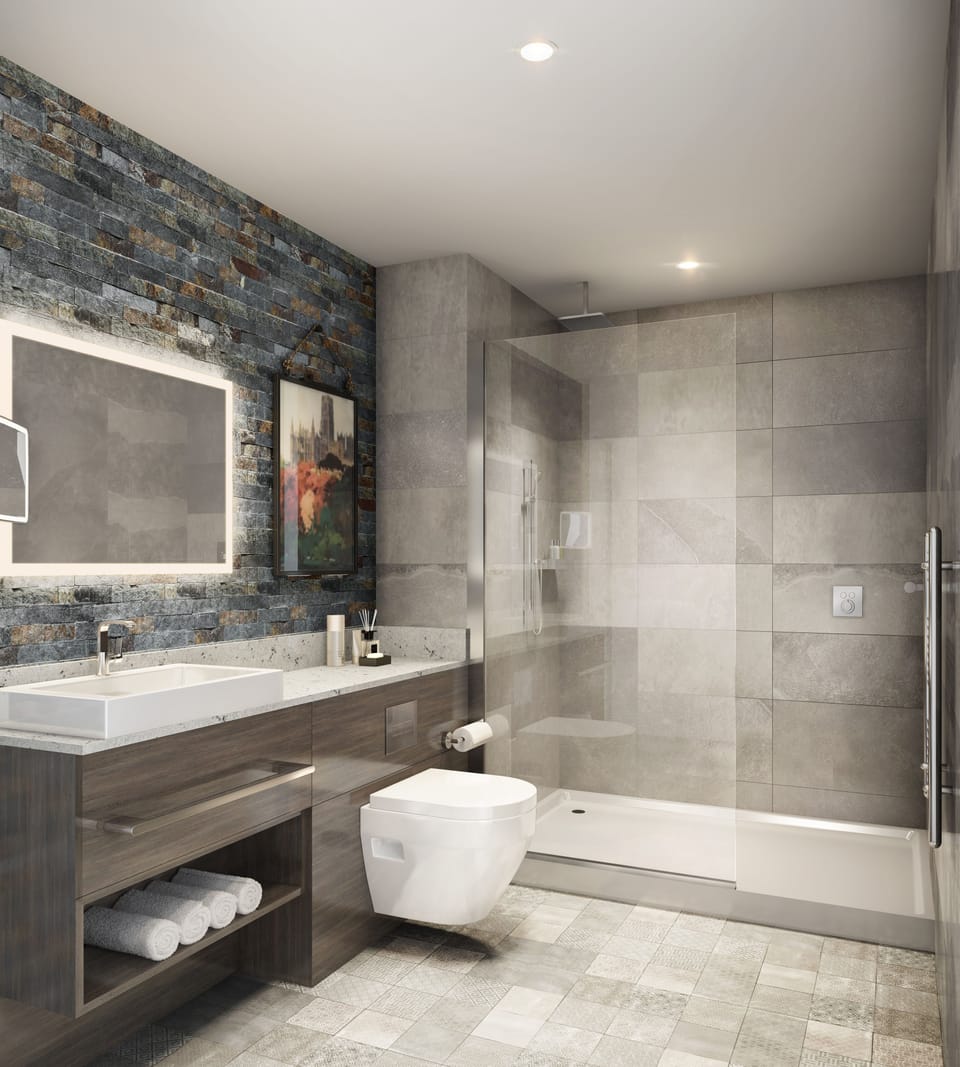 Standard Room | Bathroom | Shower, rainfall showerhead, eco-friendly toiletries, hair dryer