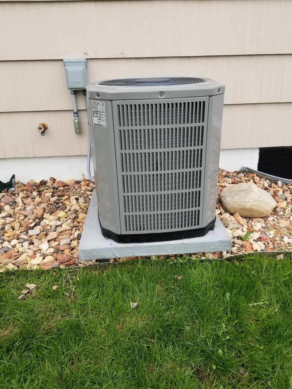 New heater with central air. 