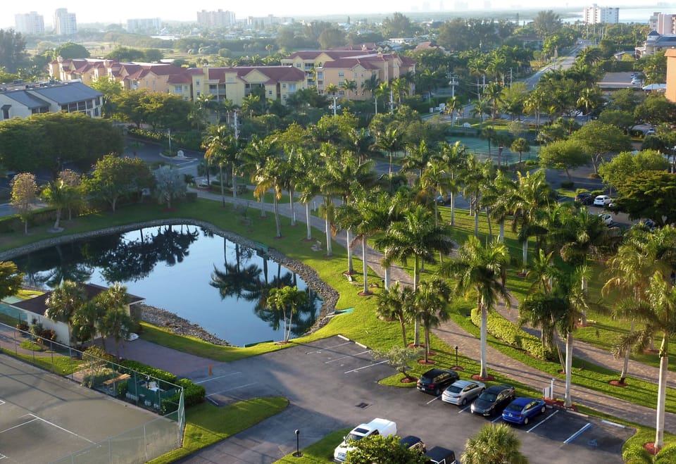 Beautifully landscaped grounds of our condo complex.