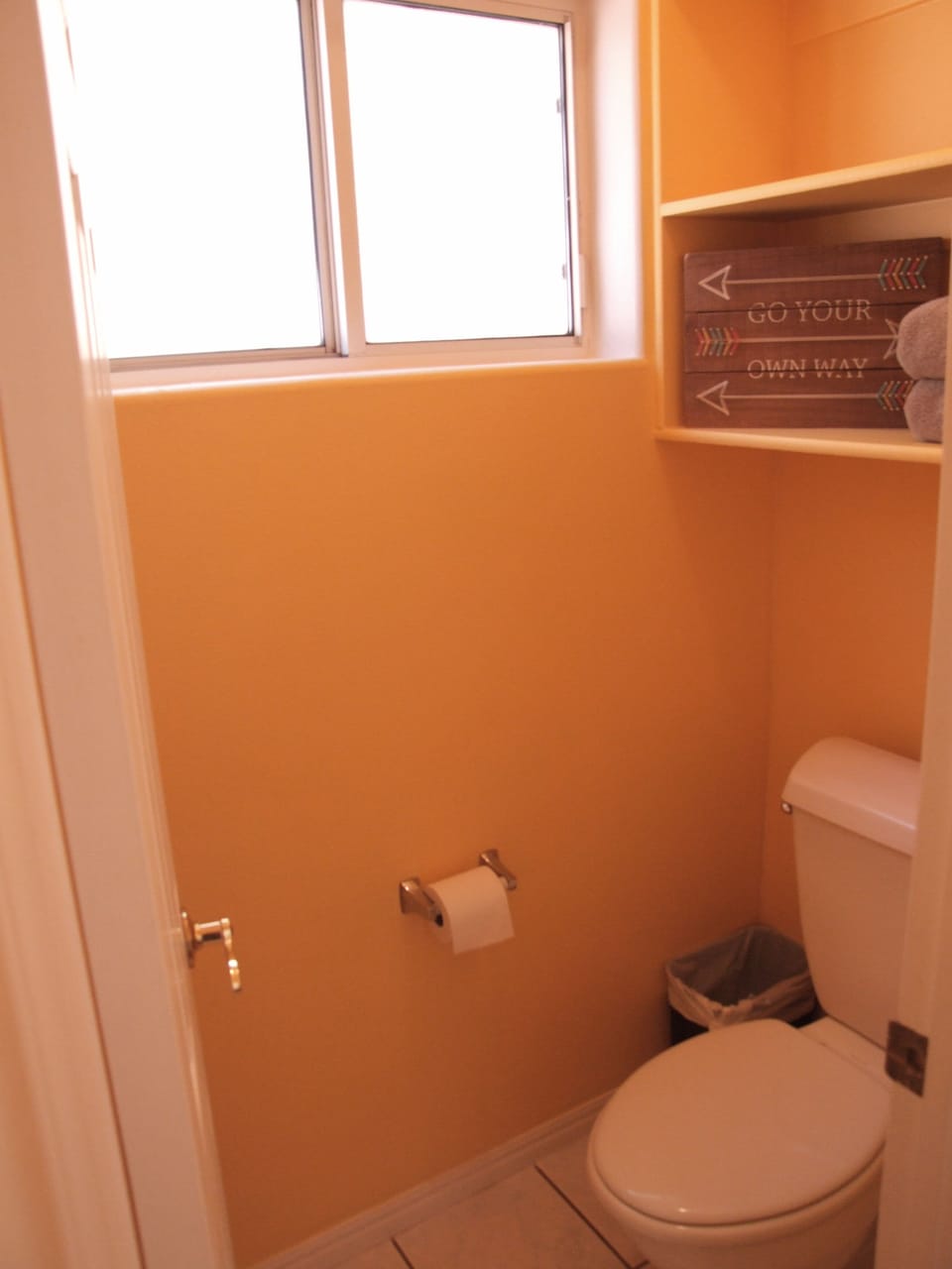 The master Bedroom has a private room with toilet. 